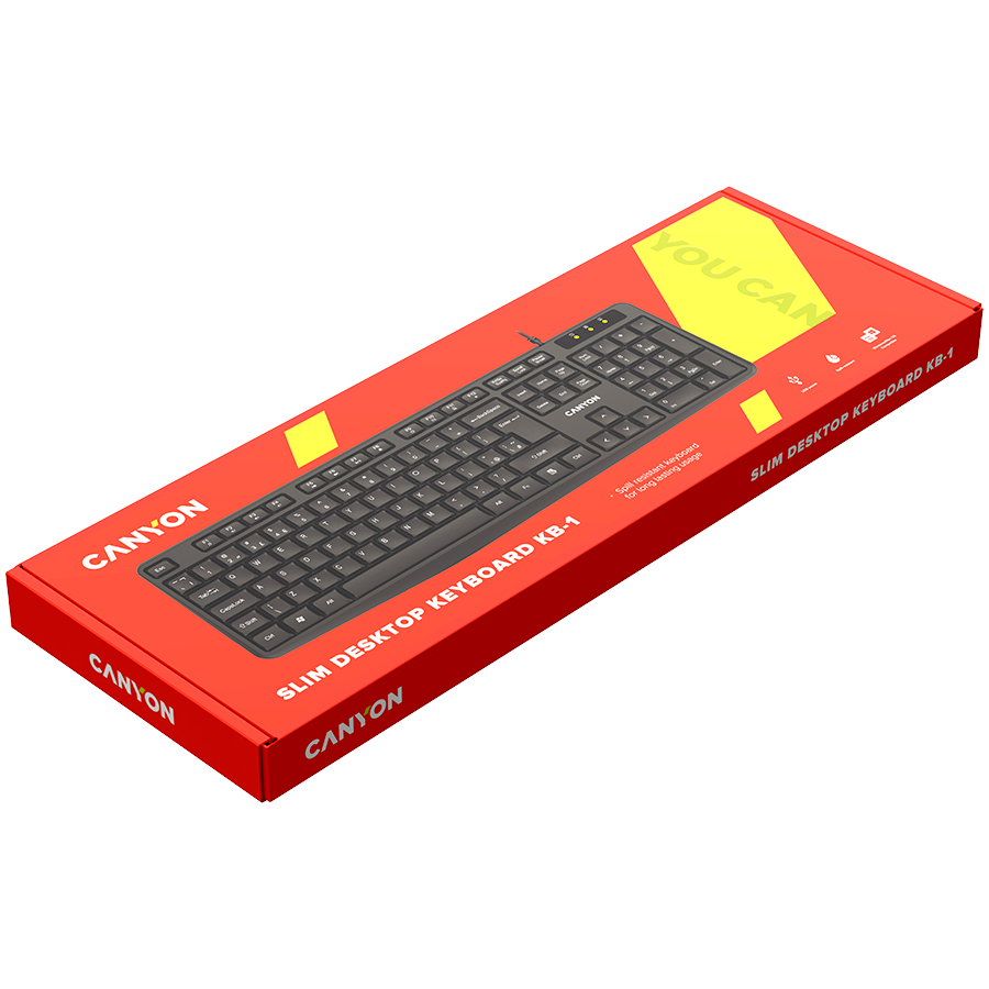 CANYON keyboard KB-1 UK Wired Black