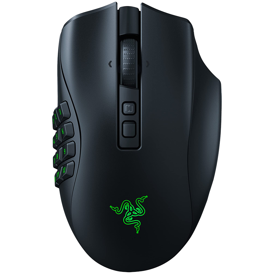 Razer Naga V2 Pro, Wireless Gaming Mouse, True 30000 dpi, Focus Pro 30K Optical Sensor, Gen-3 Optical Mouse Switches, 10/14/2