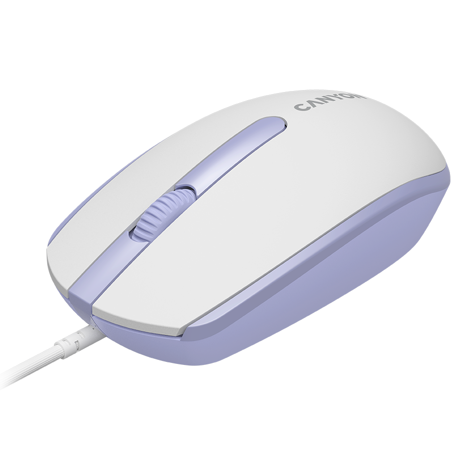 CANYON mouse M-10 Wired White Lavender
