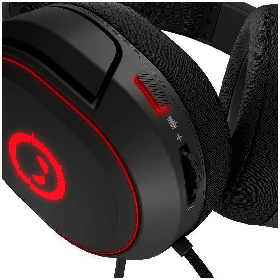 LORGAR Kaya 460, USB Gaming headset with microphone, CM108B, RGB backlight, Plug&Play, USB-A connection cable 2m, fabric ear