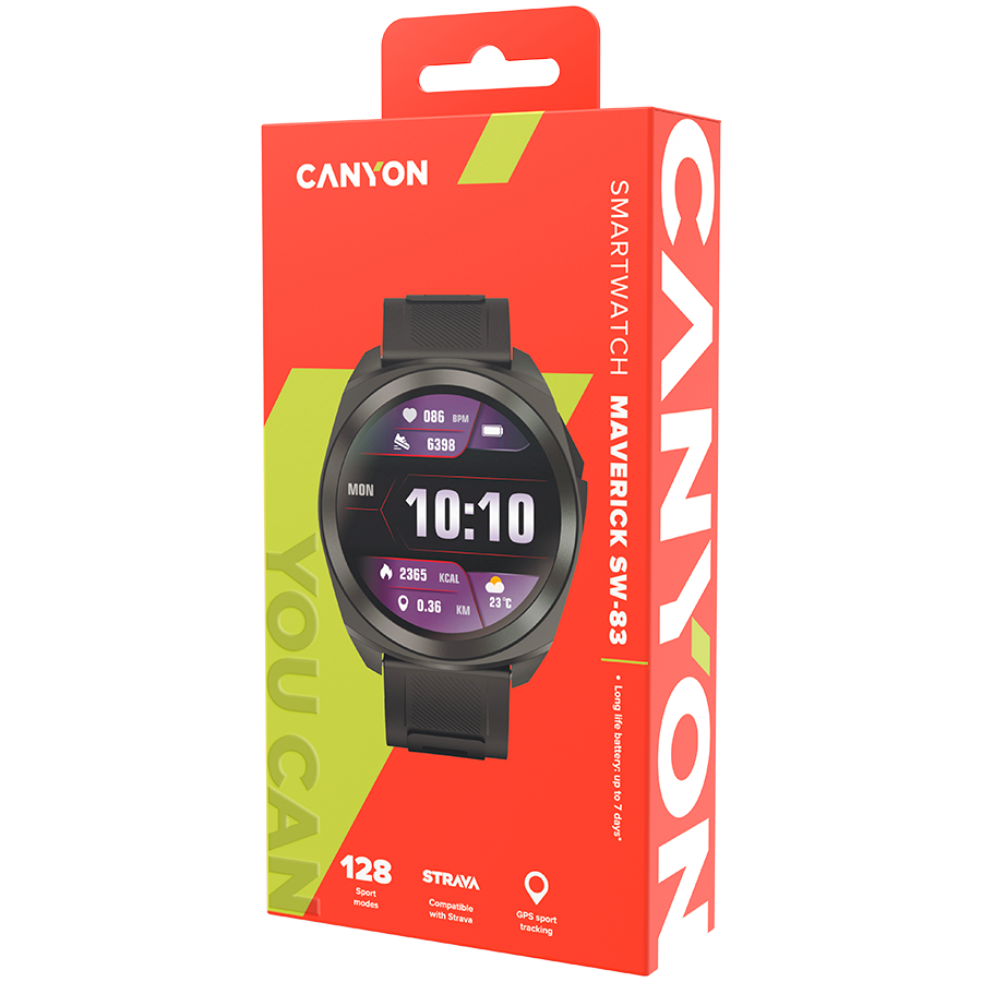 CANYON smart watch Maveric SW-83 GPS Black