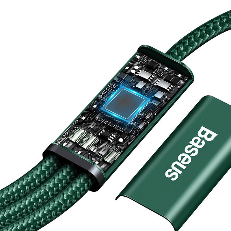 Baseus Rapid Series 3-in-1 cable USB-C For M+L+T 20W 1.5m (Green ) - Product Image 4
