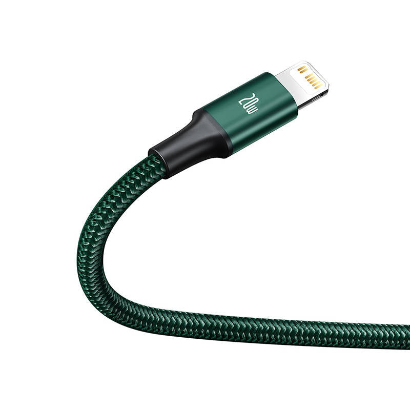 Baseus Rapid Series 3-in-1 cable USB-C For M+L+T 20W 1.5m (Green ) - Product Image 3