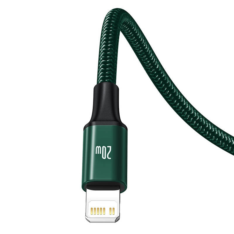 Baseus Rapid Series 3-in-1 cable USB-C For M+L+T 20W 1.5m (Green ) - Product Image 6