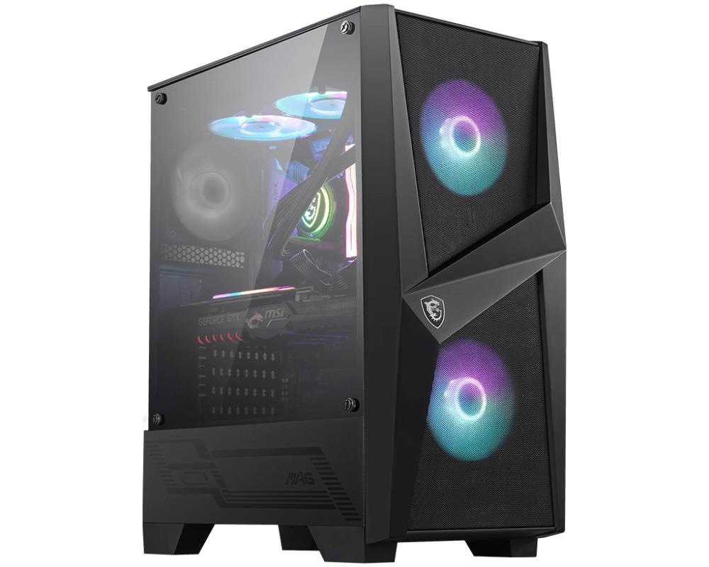 Case MSI MAG Forge 100R MidiTower Not included ATX MicroATX MiniITX Colour Black MAGFORGE100R