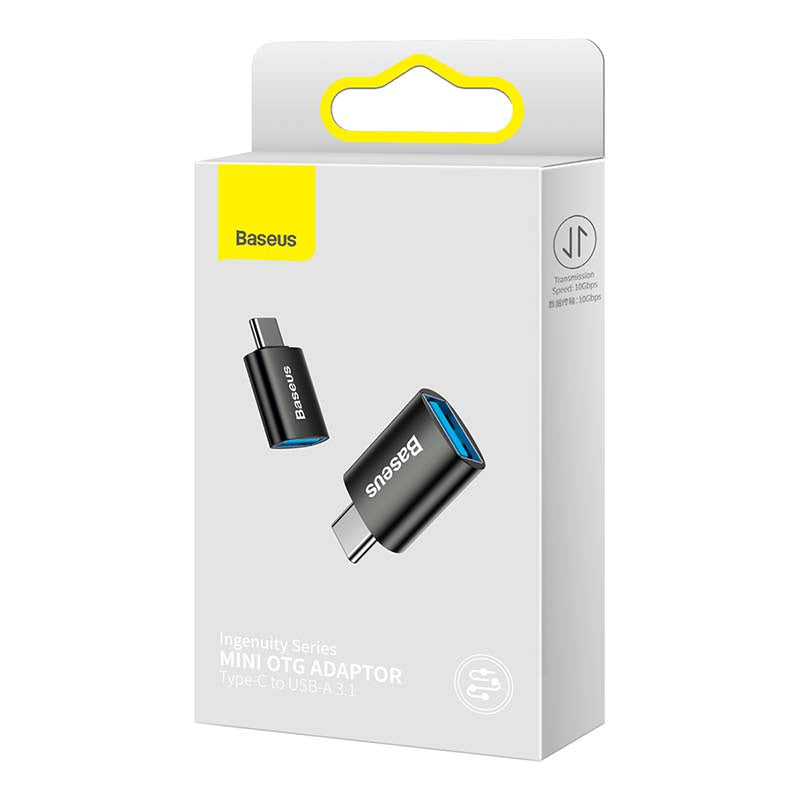 Baseus Ingenuity USB-C to USB-A adapter OTG (Black) - Product Image 5