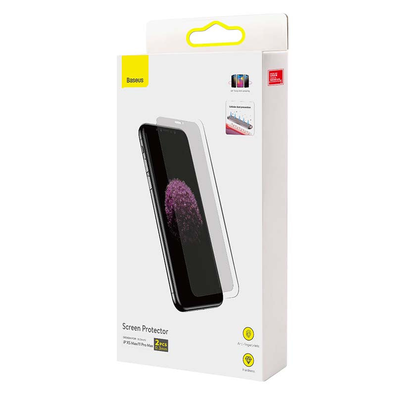 Baseus 0.3mm Screen Protector (2pcs pack) for iPhone XS Max/11 Pro Max 6.5inch - Product Image 6