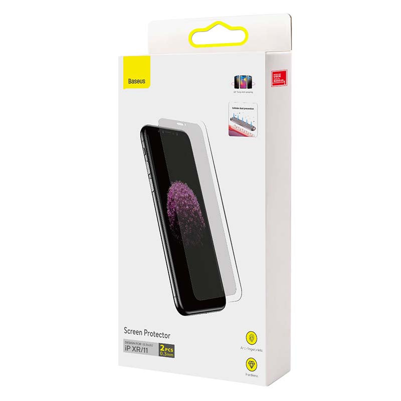 Baseus 0.3mm Screen Protector (2pcs pack) for iPhone XR/11 6.1 inch - Product Image 6