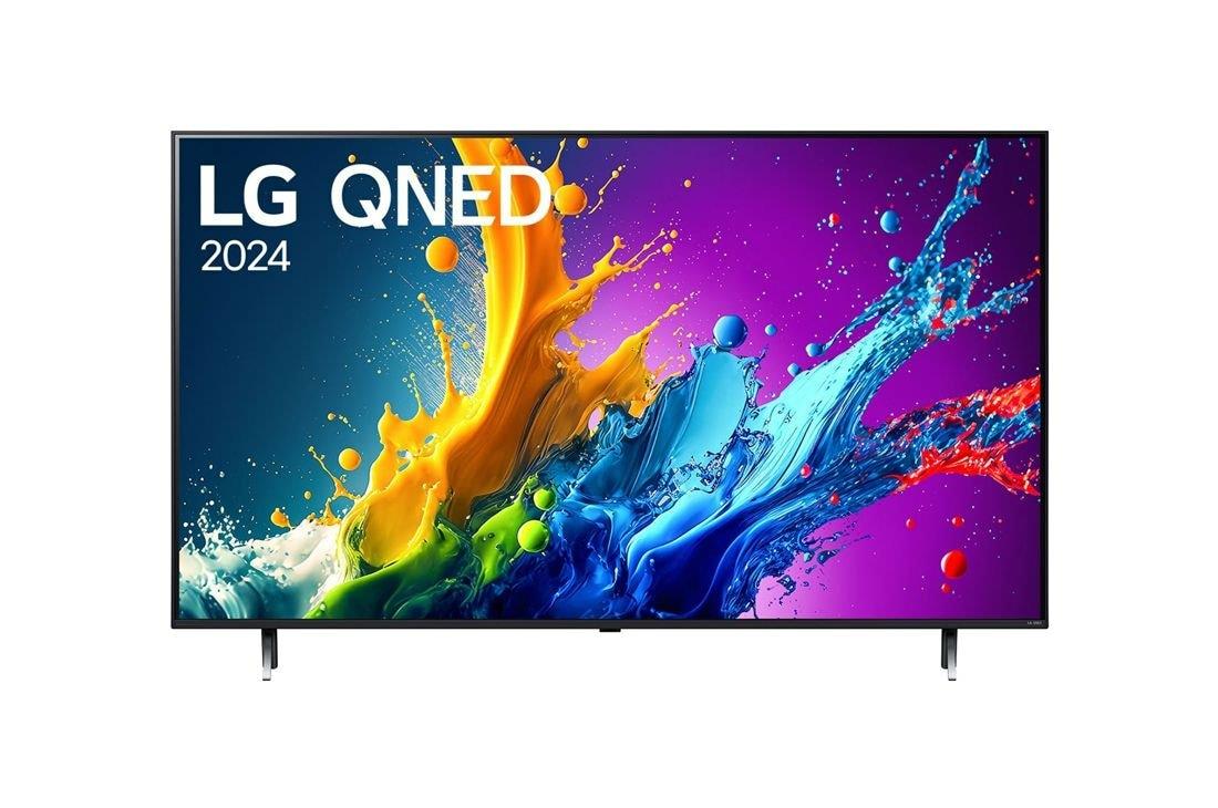TV Set LG 65" 4K/Smart 3840x2160 Wireless LAN Bluetooth webOS Black 65QNED80T3A