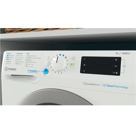INDESIT | Washing Machine | BWE 91496X WSV EE | Energy efficiency class A | Front loading | Washing capacity 9 kg | 1400