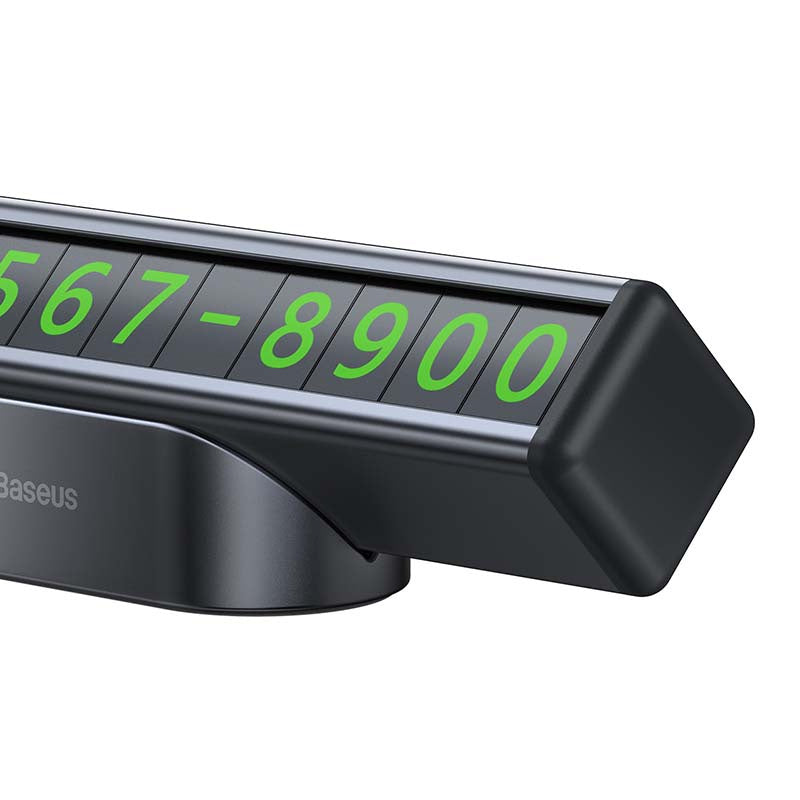 Baseus Square Bar Temporary Parking Number Plate (Black) - Product Image 6