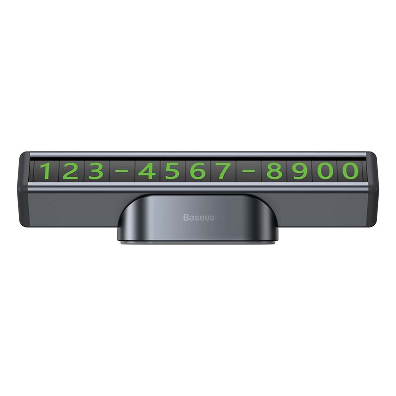 Baseus Square Bar Temporary Parking Number Plate (Black) - Product Image 4