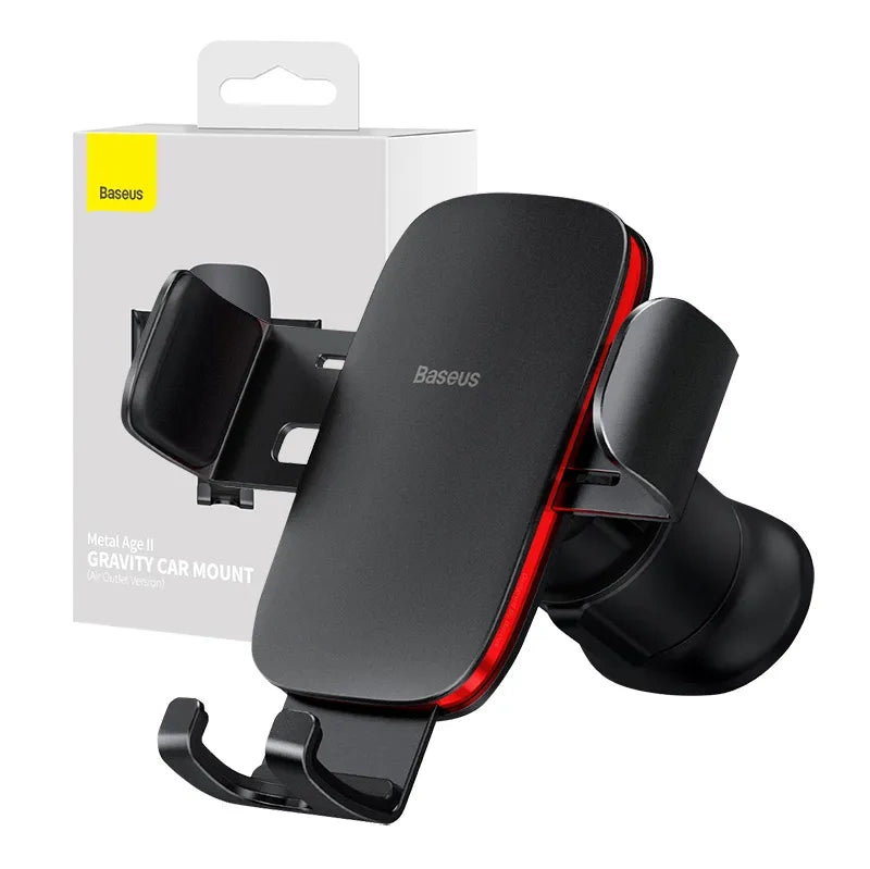 Baseus Metal Age II gravitational grip on the car grid - black - Product Image 7
