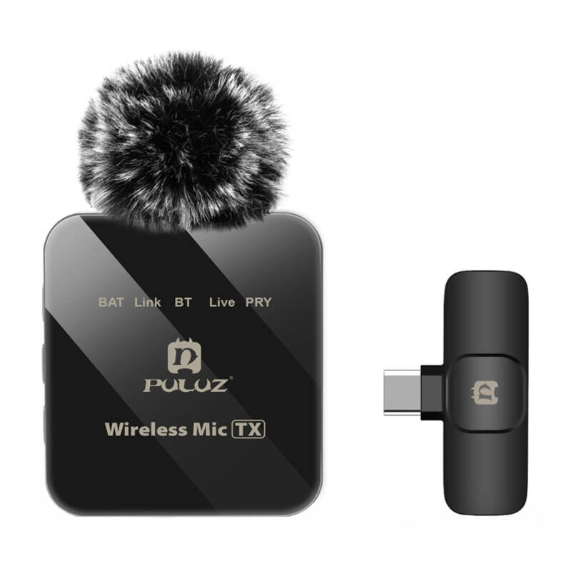 Wireless Lavalier Microphone PULUZ PU648B (USB-C) - Image 1