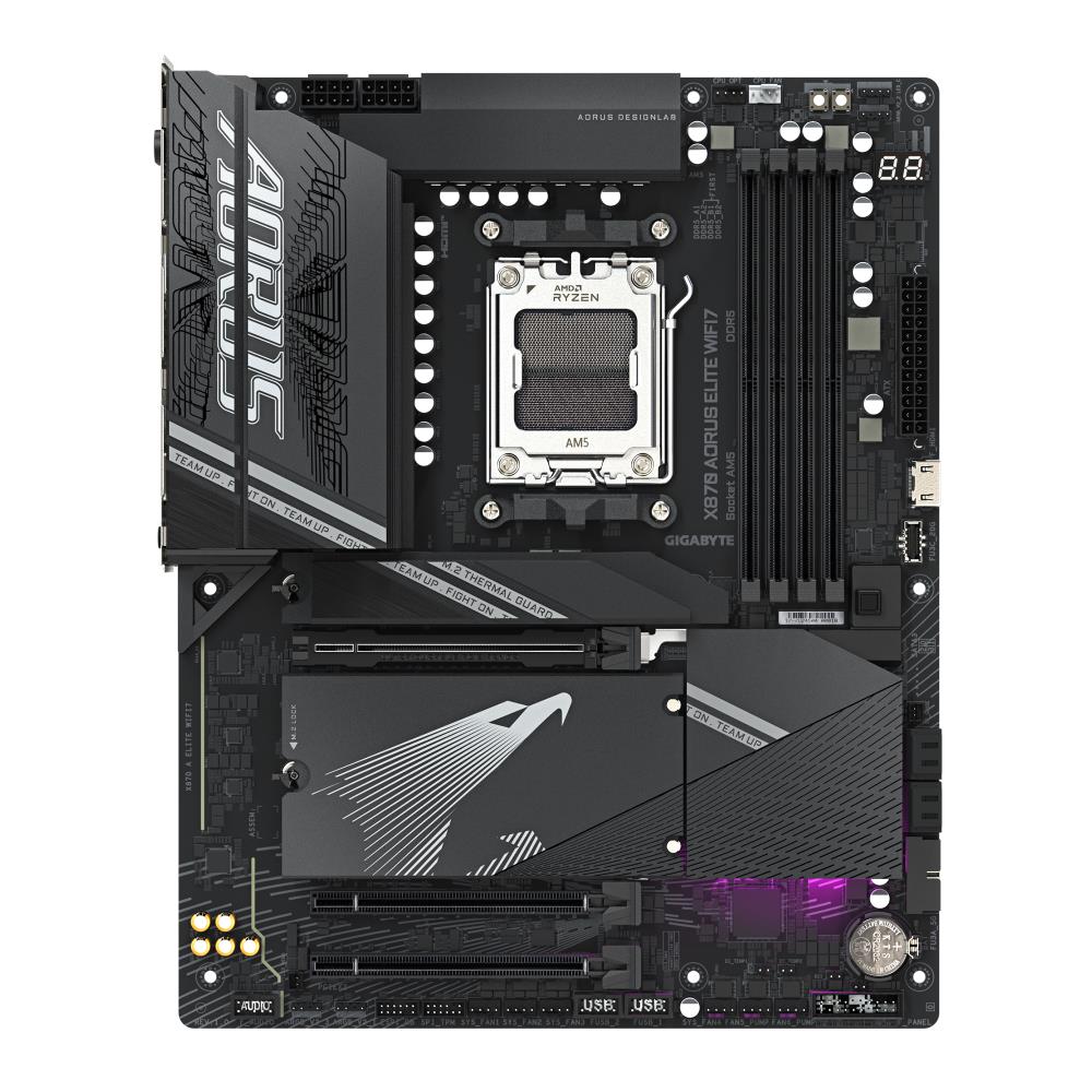 Mainboard GIGABYTE AMD X870 SAM5 ATX Memory DDR5 Memory slots 4 X870AELITEWIFI71.1