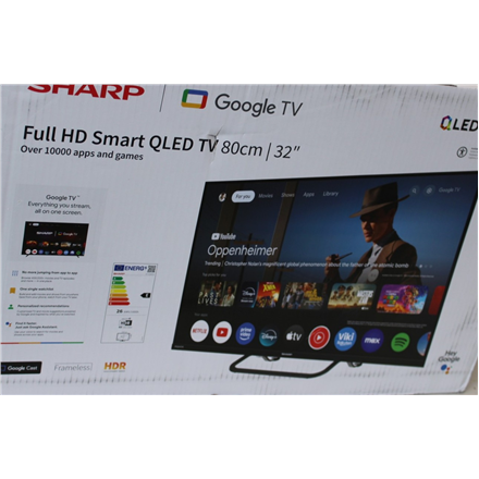 SALE OUT. Sharp 32HF3865E 32" (81cm) QLED Full HD Google TV | SALE OUT. | Sharp 32HF3865E | 32 | Smart TV | Google TV |