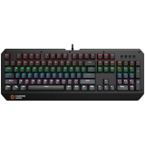 CANYON Hazard GK-6, Wired multimedia gaming keyboard with lighting effect, 108pcs rainbow LED, Numbers 104keys, RU+EN double