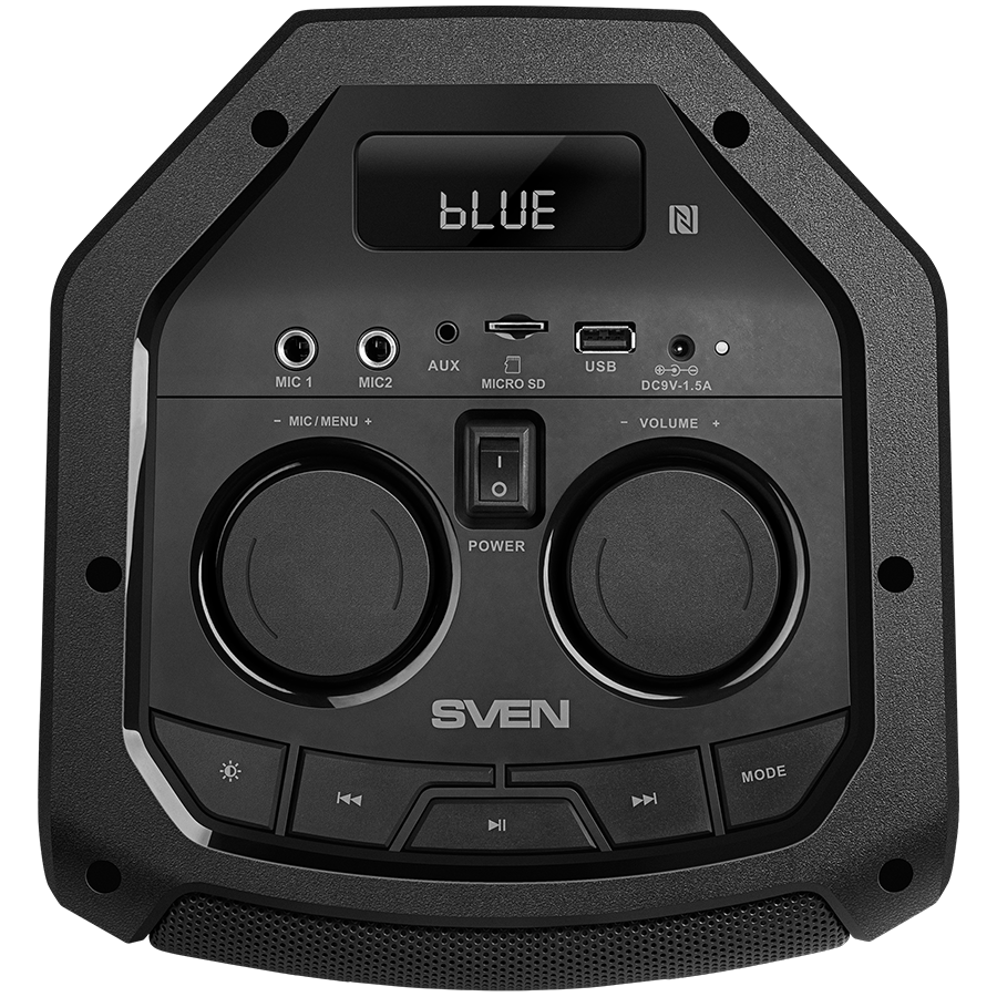Speaker SVEN PS-710, black (100W, TWS, Bluetooth, FM, USB, microSD, LED-display, 4400mA*h)