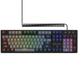 LORGAR Azar 514, Wired mechanical gaming keyboard, RGB backlight, 1680000 colour variations, 18 modes, keys number: 104, 50M