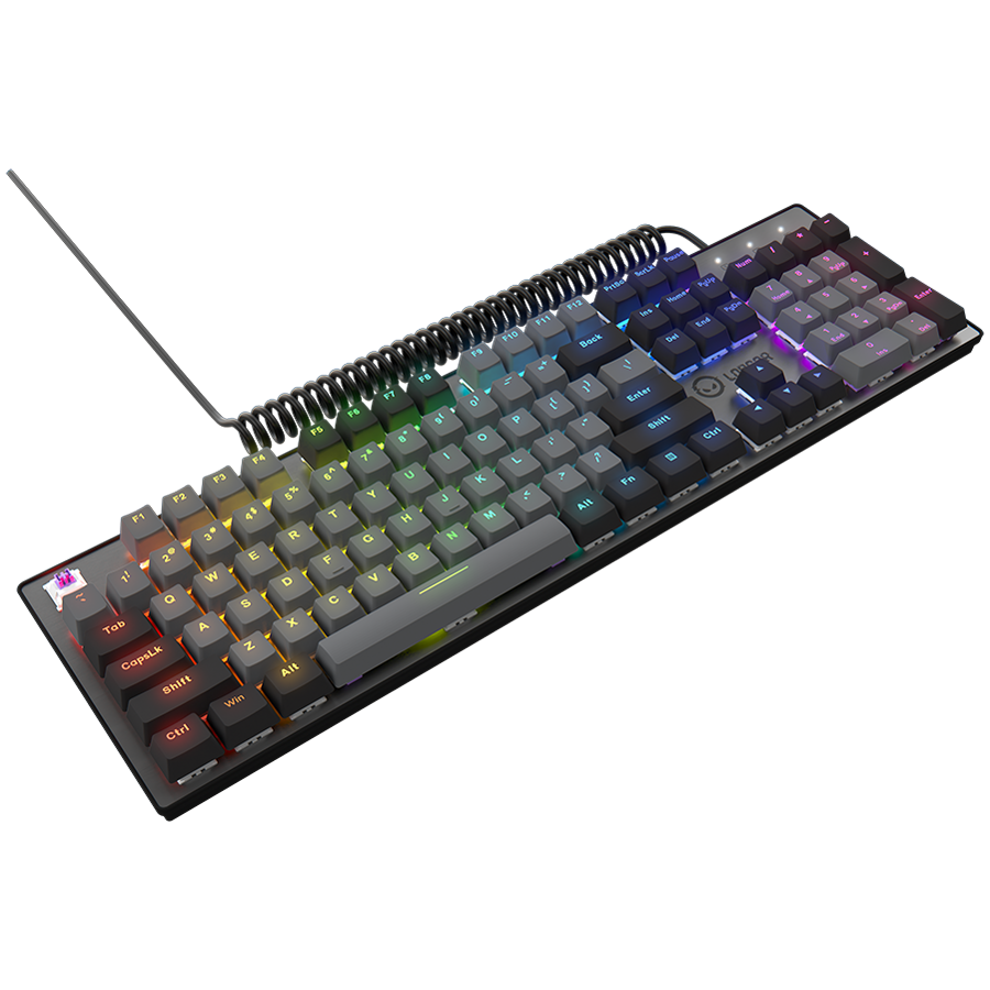 LORGAR Azar 514, Wired mechanical gaming keyboard, RGB backlight, 1680000 colour variations, 18 modes, keys number: 104, 50M