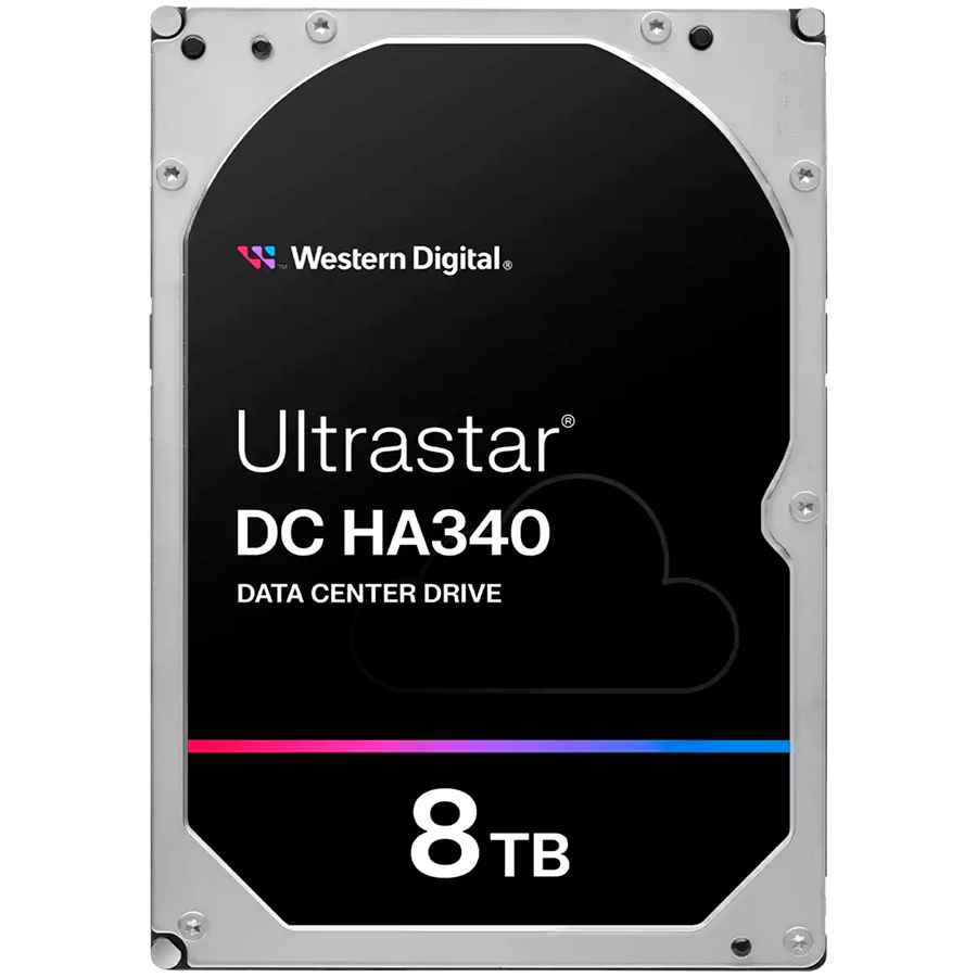 HDD Server WD Ultrastar DC HA340 8TB 512e SE, 3.5’’, 256MB, 7200 RPM, SATA, SKU: 0B47078 — WESTERN DIGITAL