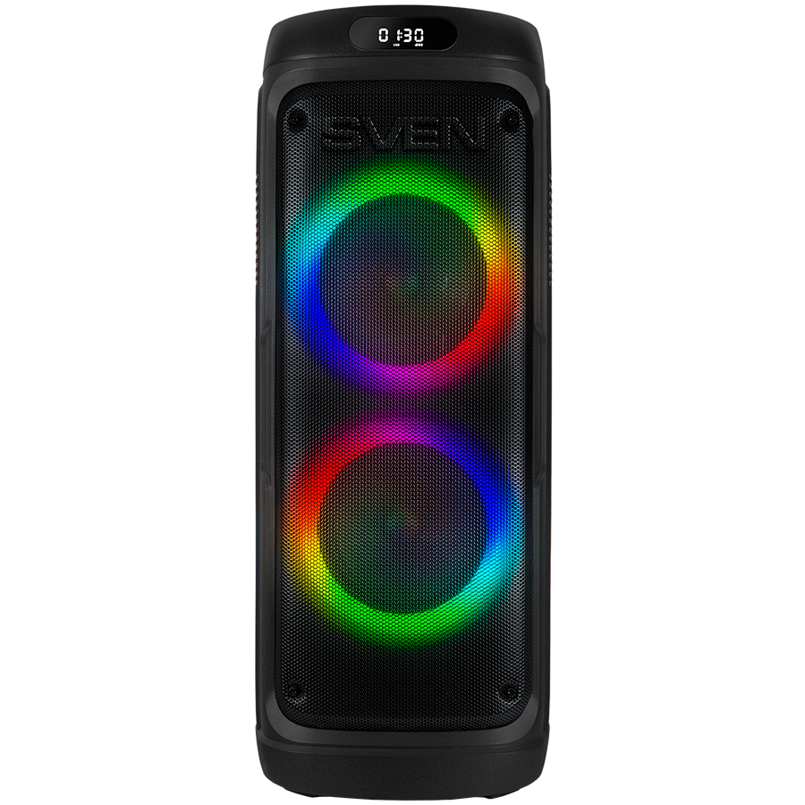 Speaker SVEN PS-770, black (100W, TWS, Bluetooth, FM, USB, microSD, LED-display, 4400mA*h)
