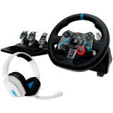 LOGITECH G29 Driving Force Racing Wheel for PS + Astro A10