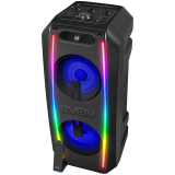 Speaker SVEN PS-740, black (100W, TWS, Bluetooth, FM, USB, microSD, LED-display, 4400mA*h)