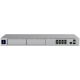 Ubiquiti rack-mount Cloud Gateway with 10 Gbps performance, multi-WAN load balancing, and two NVR drive bays designed for lar