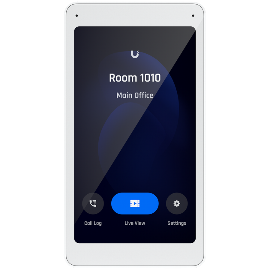 Ubiquiti UA-Intercom-Viewer Display that pairs with the Access Intercom for visitor screening and remote access control, to m