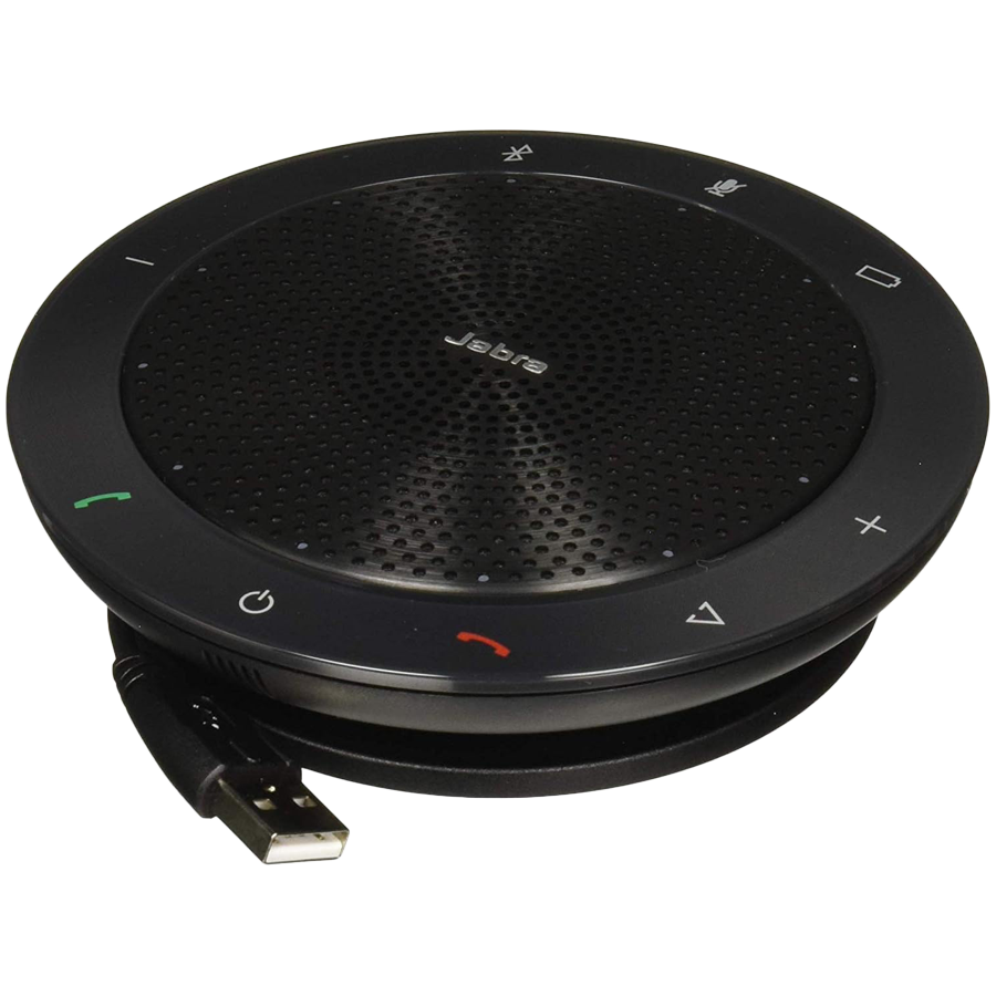 JABRA SPEAK 510 + MS Speakerphone for UC & BT plus Bundle LINK 370, USB Conference solution, 360-degree-microphone, Plug&Play