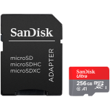 SANDISK Ultra microSDXC 256GB + SD Adapter 150MB/s A1 Class 10 UHS-I