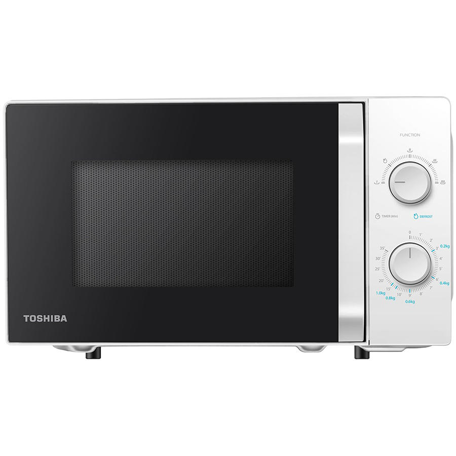 Microwave oven, volume 20L, mechanical control, 800W, 5 power levels, LED lighting, defrosting, cooking end signal, color: Wh