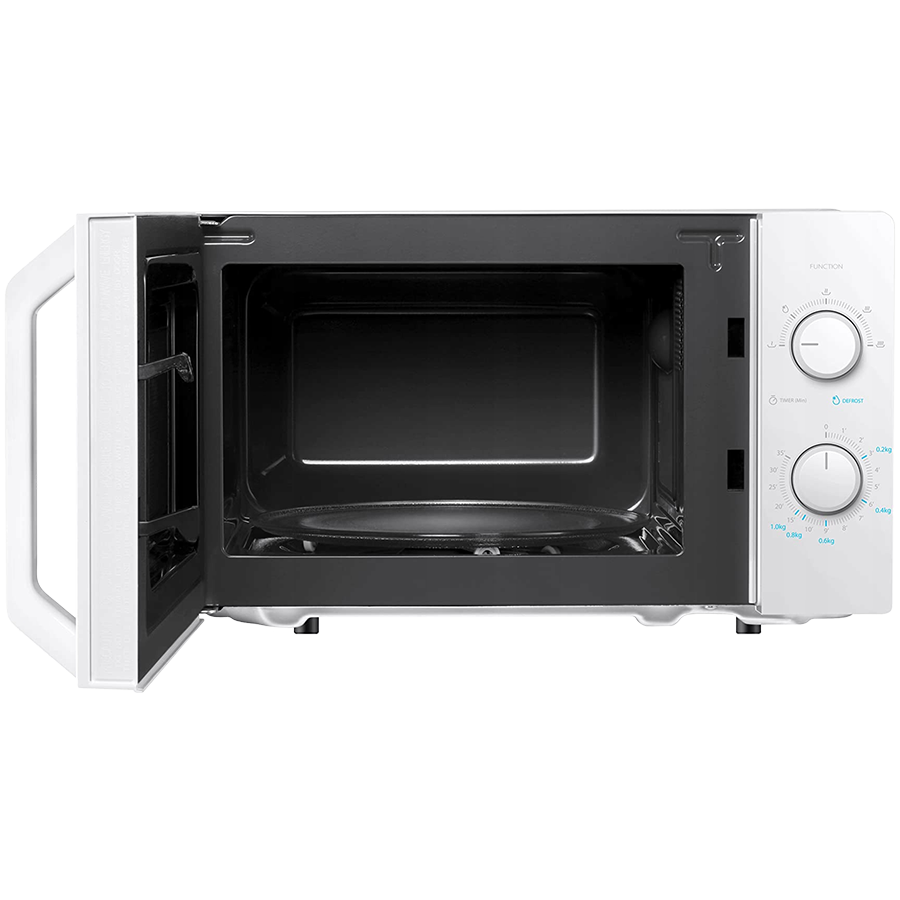Microwave oven, volume 20L, mechanical control, 800W, 5 power levels, LED lighting, defrosting, cooking end signal, color: Wh