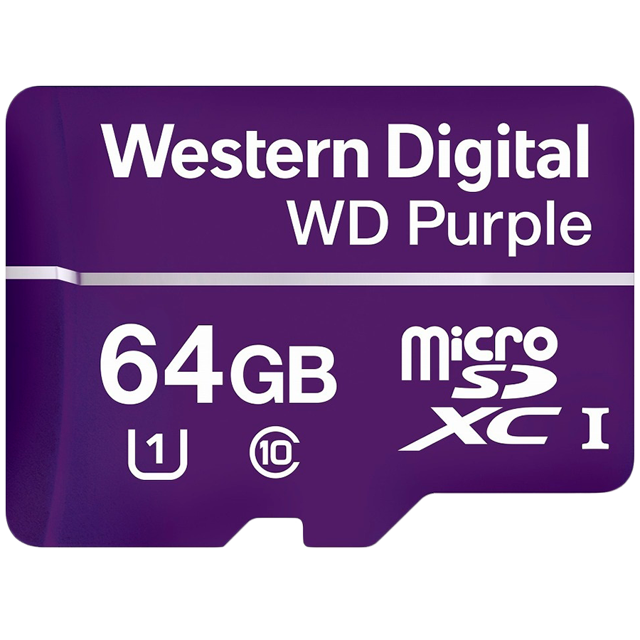 CSDCARD WD Purple (MICROSD, 64GB) — WESTERN DIGITAL