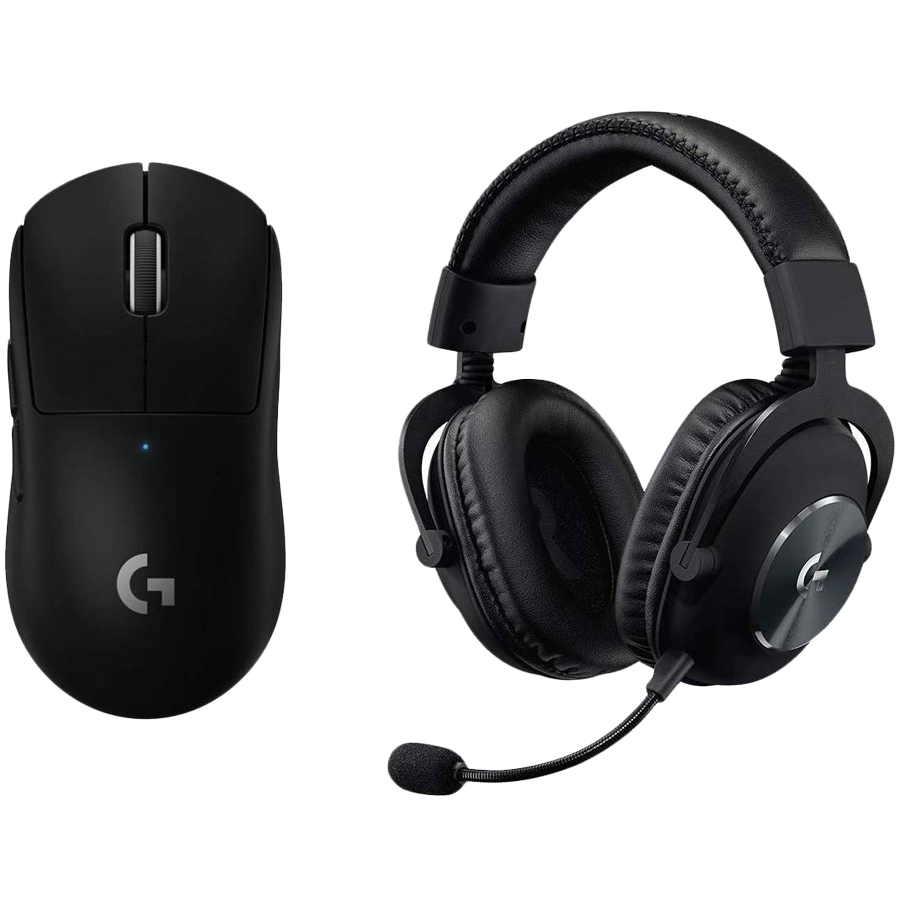 LOGITECH G PRO X Wireless LIGHTSPEED Gaming Mouse and headset