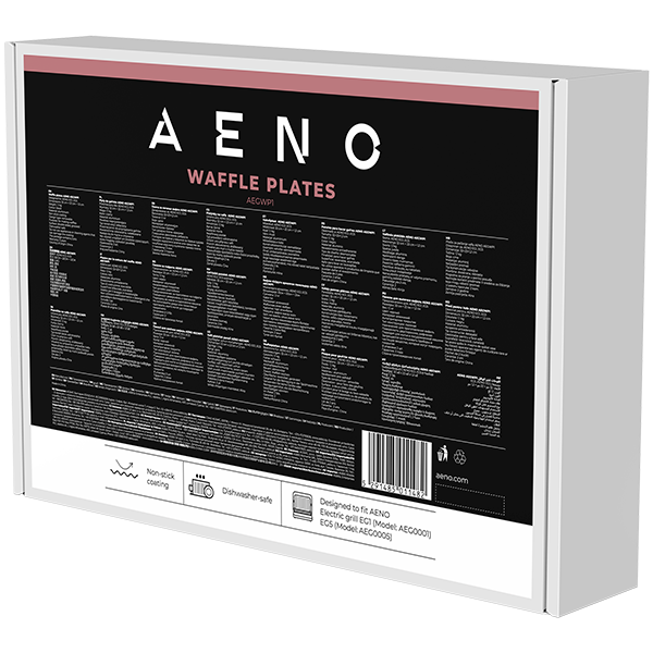 AENO Electric grill AEG0001/AEG0005 Waffle plate, Non-stick coating, size: 290*234mm, 2 pcs in set