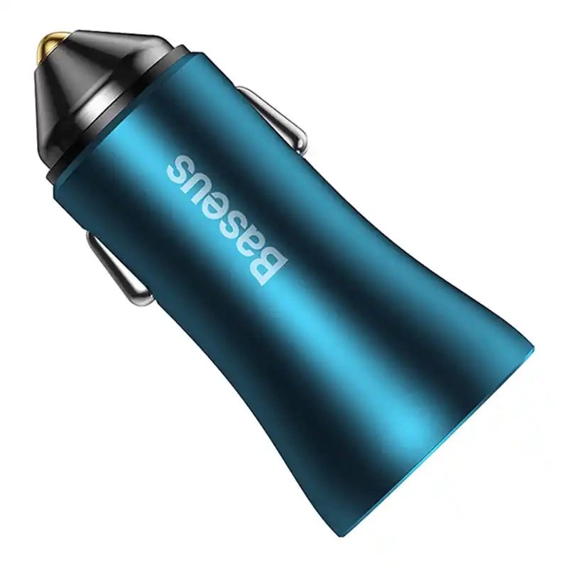 Baseus Golden Contactor Max car charger, USB + USB-C, 60W (blue) - Product Image 4