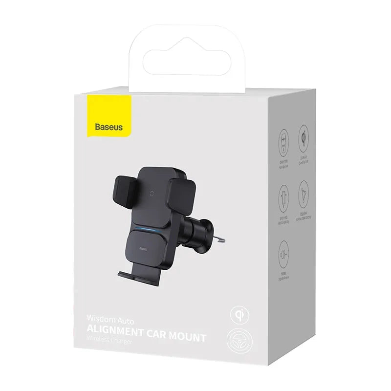 Baseus Wisdom Wireless Charging Air vent Electric Car Phone Holder (black) - Product Image 9