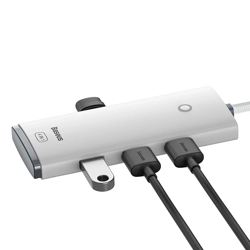 Baseus Lite Series Hub 4in1 USB to 4x USB 3.0, 25cm (White) - Product Image 3