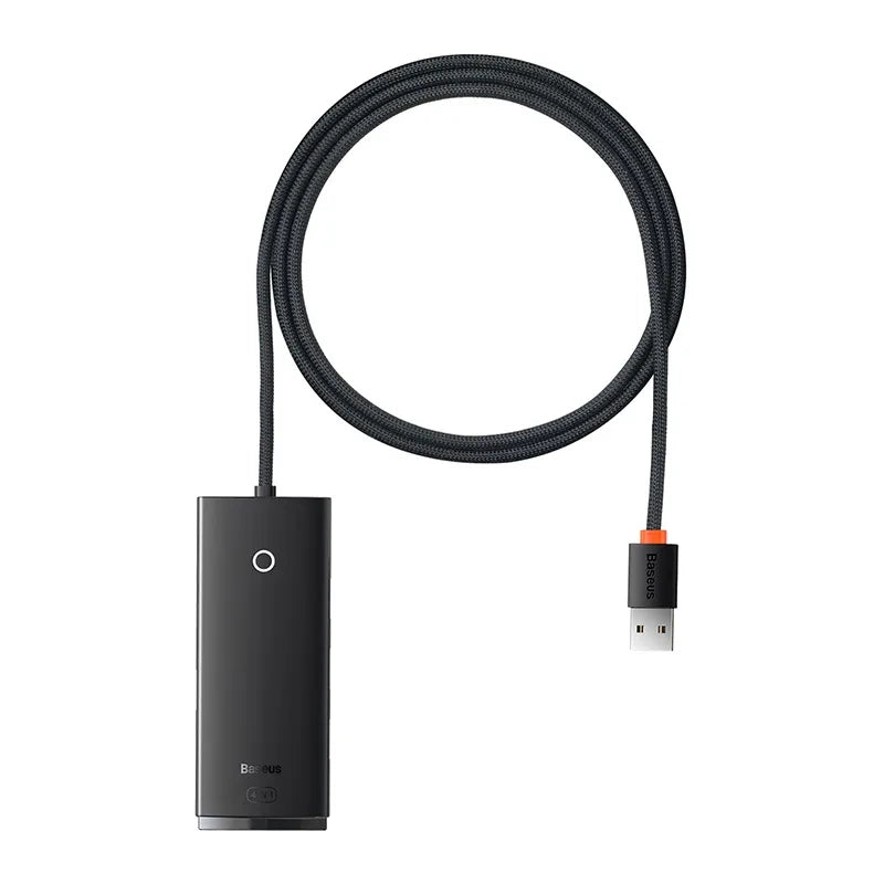 Hub 4in1 Baseus Lite Series USB to 4x USB 3.0, 1m (Black) - Product Image 1