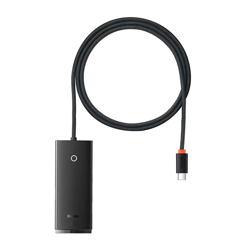 Baseus Lite Series Hub 4in1 USB-C to 4x USB 3.0 + USB-C, 1m (Black) - Product Image 1