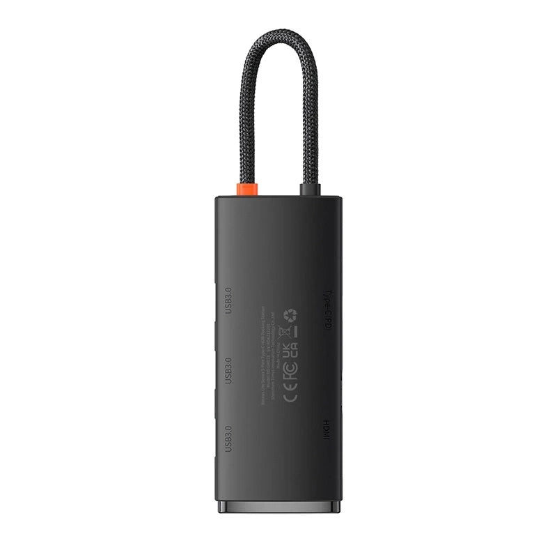 Baseus Lite Series Hub 5w1 USB-C to 3x USB 3.0 + USB-C + HDMI (black) - Product Image 5