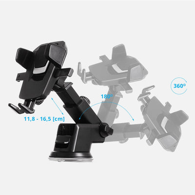 Telescopic Car Mount Phone Holder Dashboard or Windshield for black — Hurtel