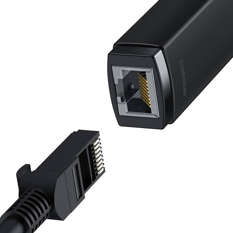 Baseus Lite Series USB-C to RJ45 network adapter, 100Mbps (black) - Product Image 5