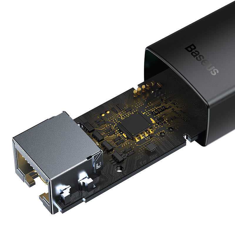 Baseus Lite Series USB-C to RJ45 network adapter, 100Mbps (black) - Product Image 6