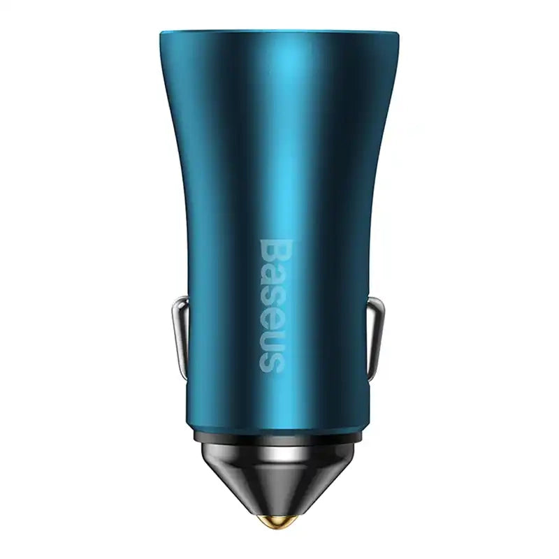 Baseus Golden Contactor Pro car charger, 2x USB-C, 40W (blue) - Product Image 3