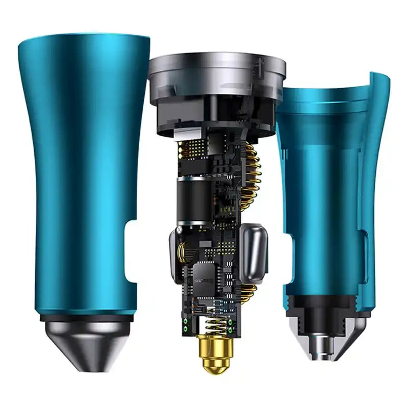 Baseus Golden Contactor Pro car charger, 2x USB-C, 40W (blue) - Product Image 5