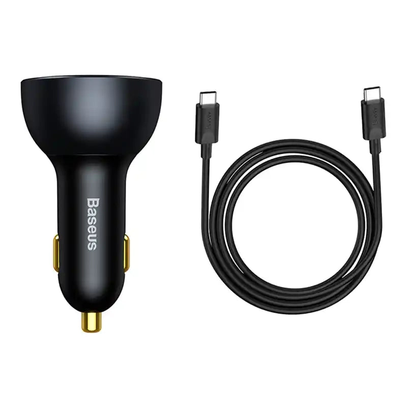 Car Charger Baseus Qualcomm, USB, 2x USB-C, 160W (Grey) - Product Image 5