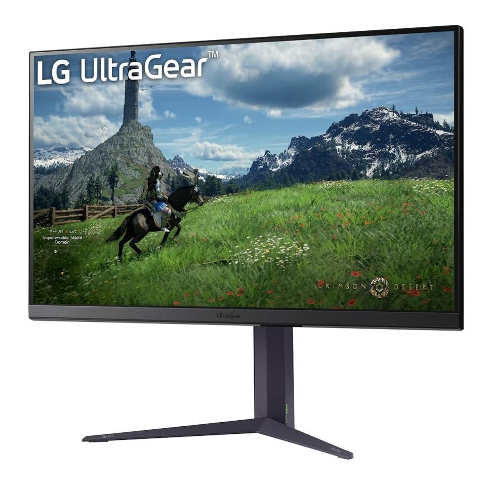 LCD Monitor LG 31.5" Panel IPS 2560x1440 16:9 180Hz 1 ms Pivot Height adjustable Tilt Colour Black 32GS85Q-B